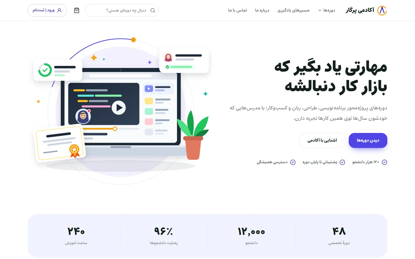تصویر قالب آکادمی پرگار